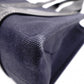 Chloe Woody Shoulder Bag, Canvas/Leather, Navy and Black Tote Bag
