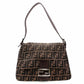 FENDI Zucca Mamma Bucket One-Shoulder Bag Brown × Black Canvas Vintage R8020088