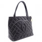 CHANEL Reissue Tote, Caviar Leather Shoulder Bag, Black Leather with Silver Hardware