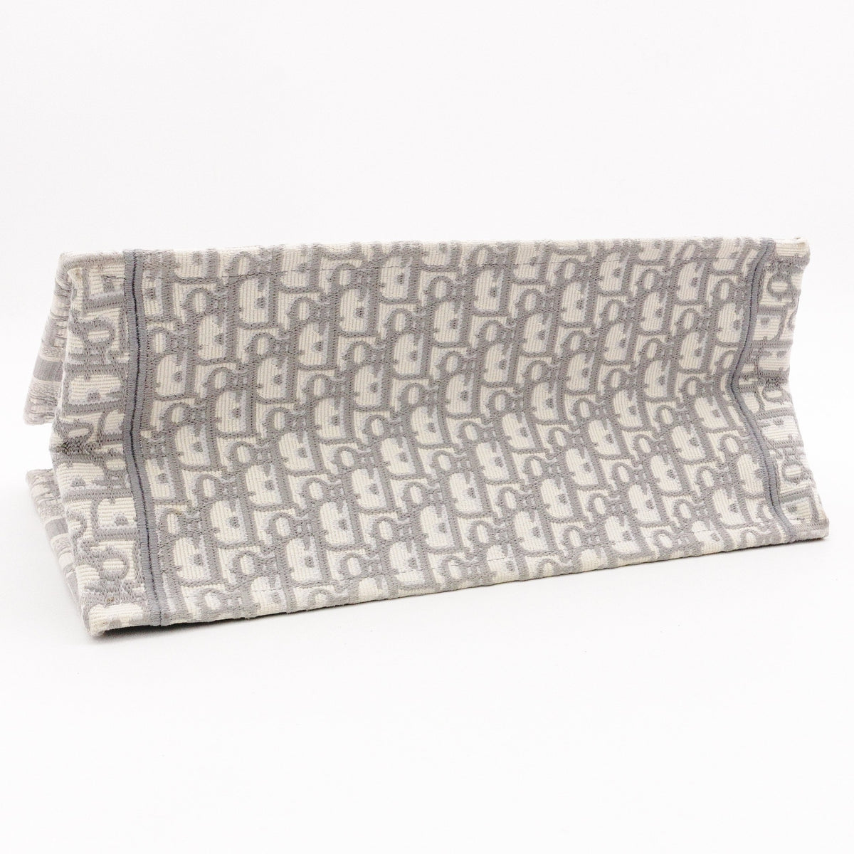 Christian Dior Oblique Book Tote Tote Bag, Canvas, Gray, Women's, Logo