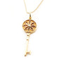 Tiffany & Co. Daisy Key Collection Pendant 18K Pink Gold 1P Diamond Necklace 18K Gold Approx. 5.4g Gold 7-10-030