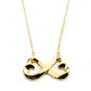 Tiffany & Co. Double Loving Heart Infinity Necklace 18K Gold Approx. 5.3g 7-10-031