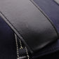 Chloe Woody Shoulder Bag, Canvas/Leather, Navy and Black Tote Bag