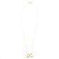 Tiffany & Co. Double Loving Heart Infinity Necklace 18K Gold Approx. 5.3g 7-10-031
