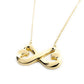 Tiffany & Co. Double Loving Heart Infinity Necklace 18K Gold Approx. 5.3g 7-10-031