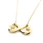 Tiffany & Co. Double Loving Heart Infinity Necklace 18K Gold Approx. 5.3g 7-10-031