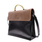 LOEWE Velázquez Handbag, Leather, Black, Women's, 2-Way, Brown, Black, Vintage