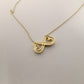Tiffany & Co. Double Loving Heart Infinity Necklace 18K Gold Approx. 5.3g 7-10-031