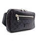 GUCCI GG Supreme Body Bag, PVC/Canvas, Gray, Men's Belt Bag