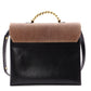 LOEWE Velázquez Handbag, Leather, Black, Women's, 2-Way, Brown, Black, Vintage
