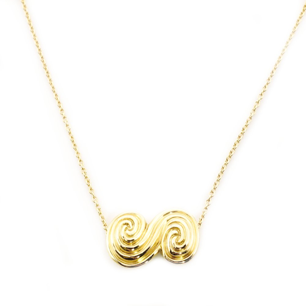 Tiffany & Co. Tornado 18K Gold Necklace Approx. 5.5g Gold 7-10-037