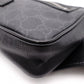 GUCCI GG Supreme Body Bag, PVC/Canvas, Gray, Men's Belt Bag