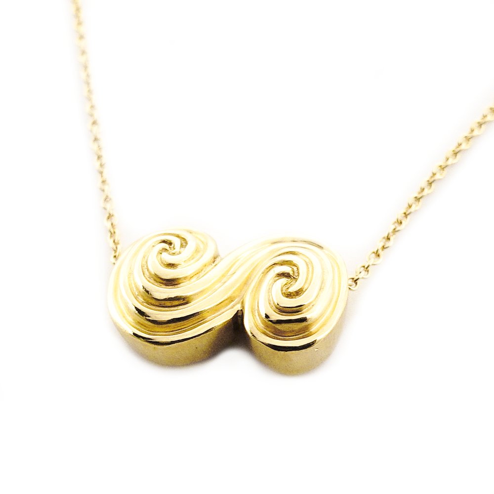 Tiffany & Co. Tornado 18K Gold Necklace Approx. 5.5g Gold 7-10-037