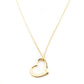 Tiffany & Co. Open Heart Necklace 18K Gold Approx. 2.7g 7-10-036