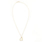 Tiffany & Co. Open Heart Necklace 18K Gold Approx. 2.7g 7-10-036