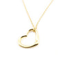 Tiffany & Co. Open Heart Necklace 18K Gold Approx. 2.7g 7-10-036