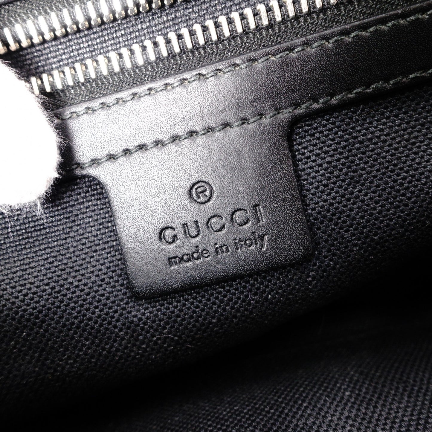 GUCCI GG Supreme Body Bag, PVC/Canvas, Gray, Men's Belt Bag