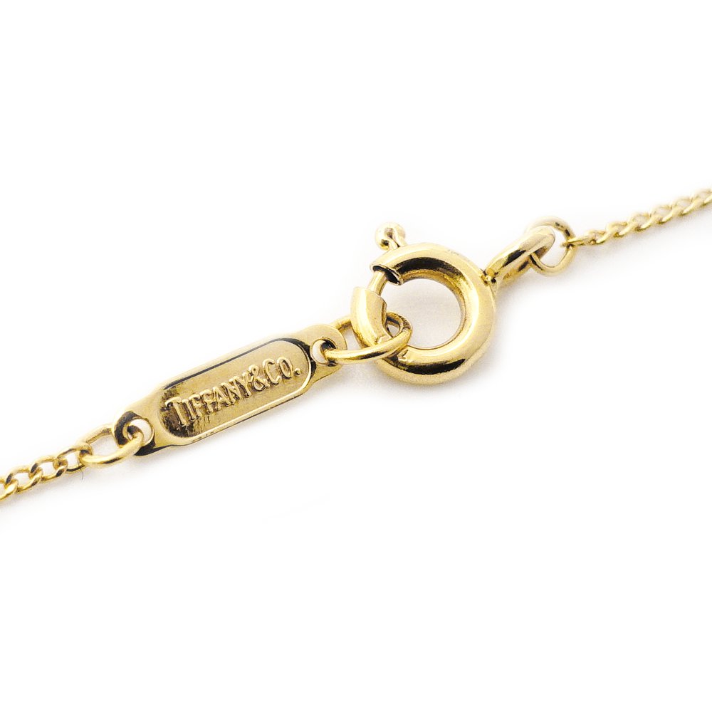 Tiffany & Co. Leaf Heart Necklace 18K Gold Approx. 4.9g 7-10-029