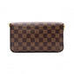 LOUIS VUITTON Pochette Félicie Damier Shoulder Bag, PVC/Canvas, Brown, Crossbody