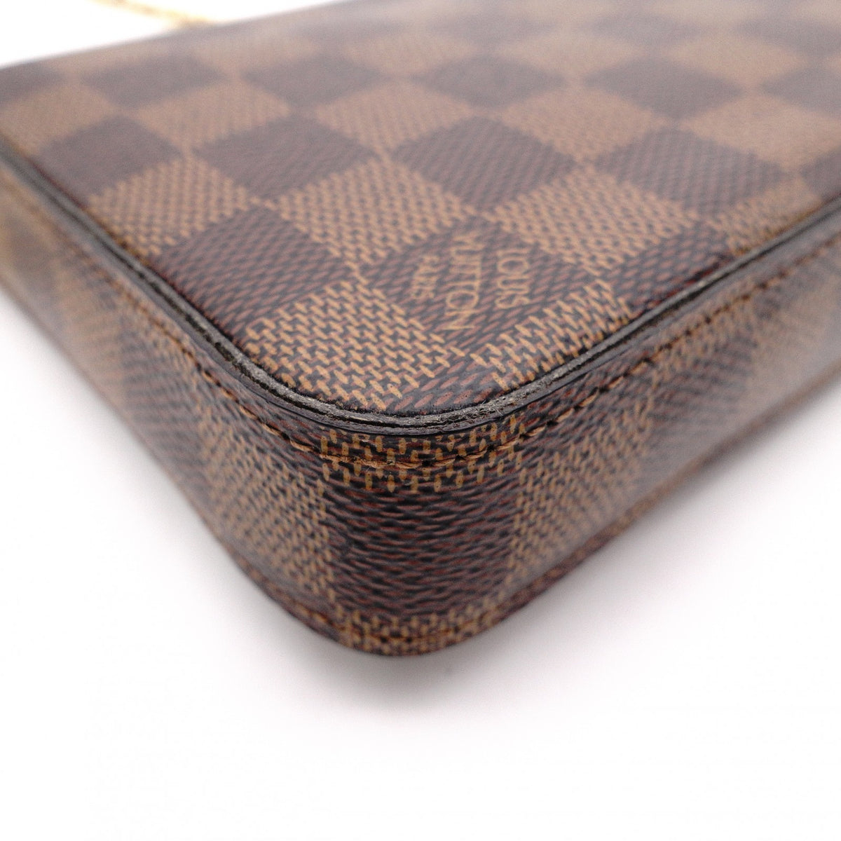 LOUIS VUITTON Pochette Félicie Damier Shoulder Bag, PVC/Canvas, Brown, Crossbody