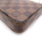 LOUIS VUITTON Pochette Félicie Damier Shoulder Bag, PVC/Canvas, Brown, Crossbody