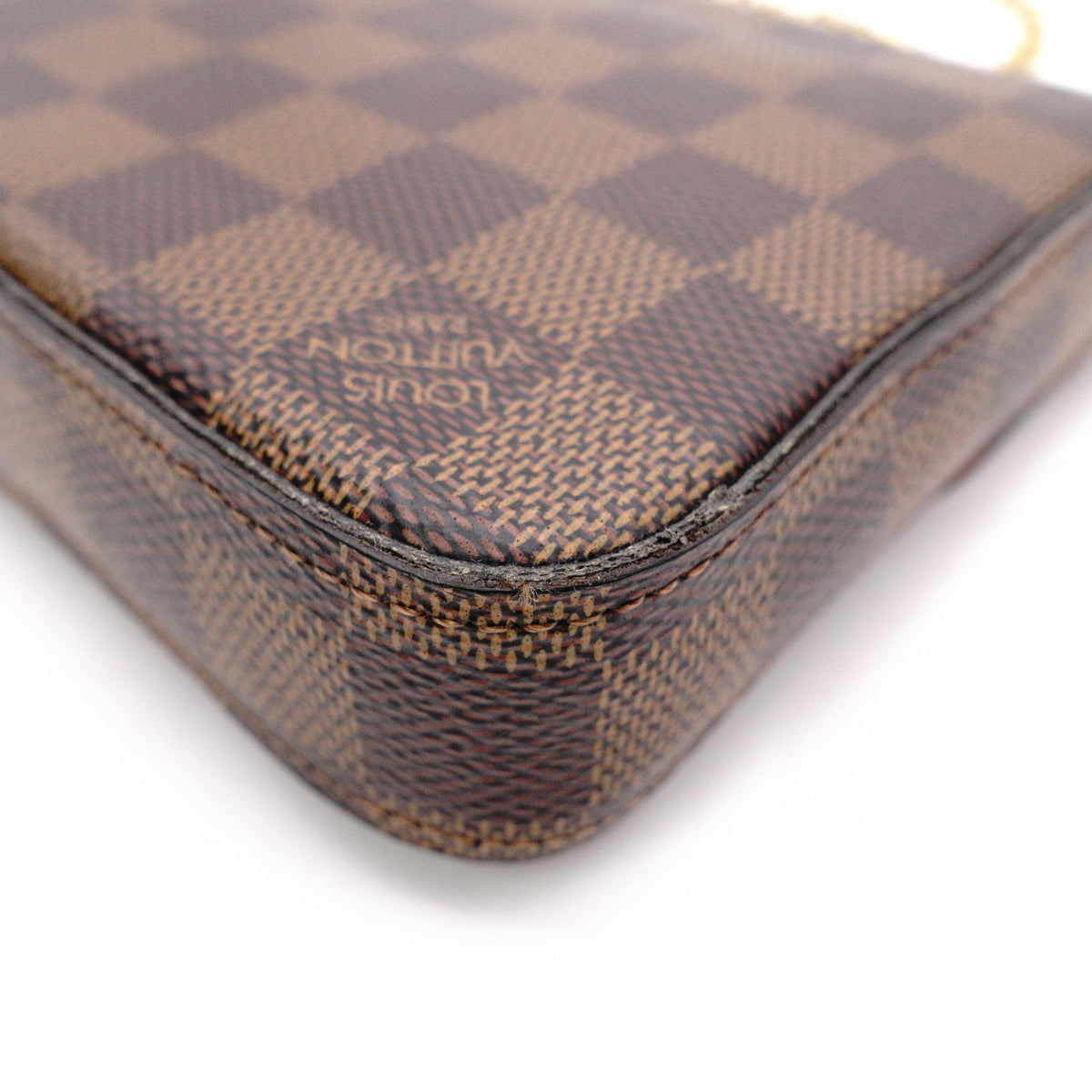 LOUIS VUITTON Pochette Félicie Damier Shoulder Bag, PVC/Canvas, Brown, Crossbody