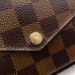 LOUIS VUITTON Pochette Félicie Damier Shoulder Bag, PVC/Canvas, Brown, Crossbody