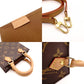 LOUIS VUITTON Petite Sac Plat Monogram Canvas 2-Way Shoulder Bag in Brown R8020083