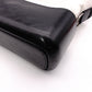 CHANEL Gabrielle de Chanel Shoulder Bag, Leather, White, Black, Women's, Gold and Silver Hardware, CC Logo