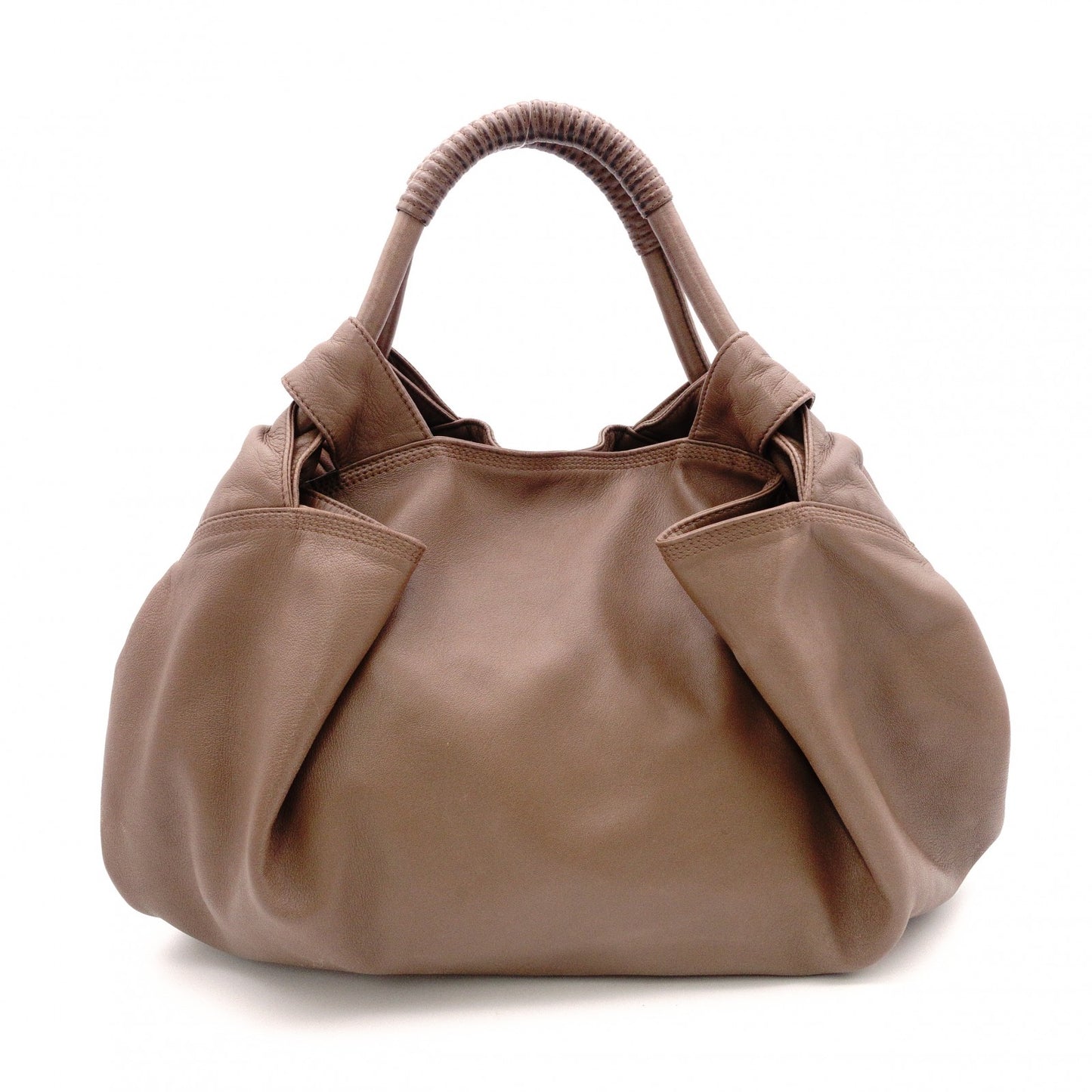 LOEWE Nappa Aire Shoulder Bag, Leather, Brown, Logo, Vintage