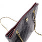 CHANEL Vintage Matelassé Shoulder Bag, Leather, Black with Gold Hardware