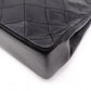 CHANEL Vintage Matelassé Shoulder Bag, Leather, Black with Gold Hardware