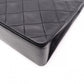 CHANEL Vintage Matelassé Shoulder Bag, Leather, Black with Gold Hardware