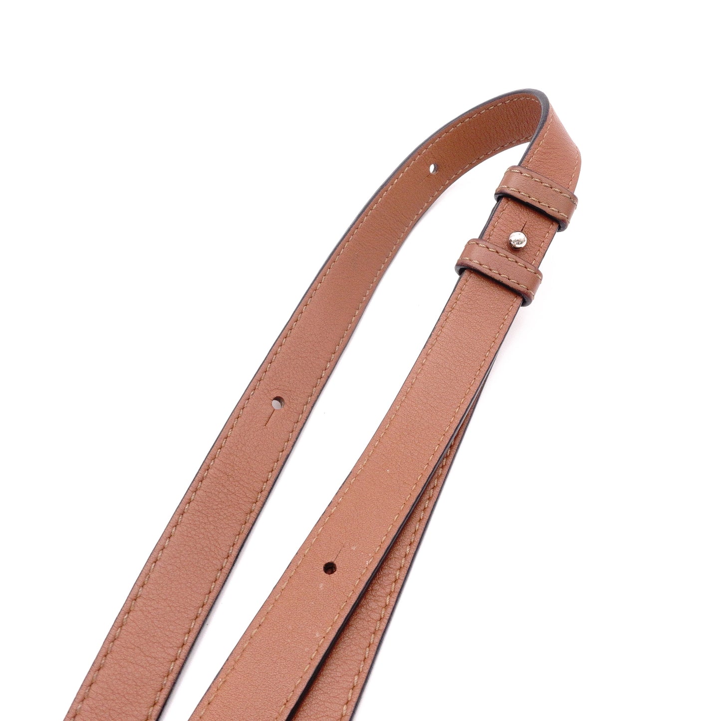 LOEWE Puzzle Small Handbag, Leather, Brown, Women's, 2-Way, Silver Hardware, Brown, Logo