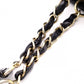 CHANEL PST Matelassé Shoulder Bag, Leather, Black with Gold Hardware