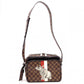 LOUIS VUITTON Nile PM Shoulder Bag, Leather/PVC, Brown, Rhino, Men's, Crossbody