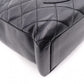 CHANEL PST Matelassé Shoulder Bag, Leather, Black with Gold Hardware