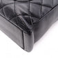 CHANEL PST Matelassé Shoulder Bag, Leather, Black with Gold Hardware
