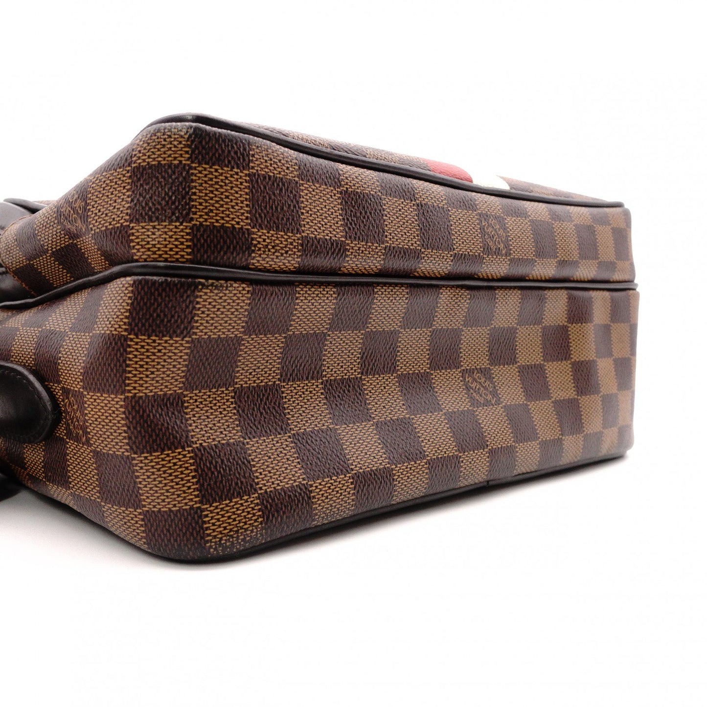 LOUIS VUITTON Nile PM Shoulder Bag, Leather/PVC, Brown, Rhino, Men's, Crossbody