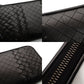 BOTTEGA VENETA Intrecciato Men's Brown Long Wallet Leather Zipper Wallet Brown 7-9-316