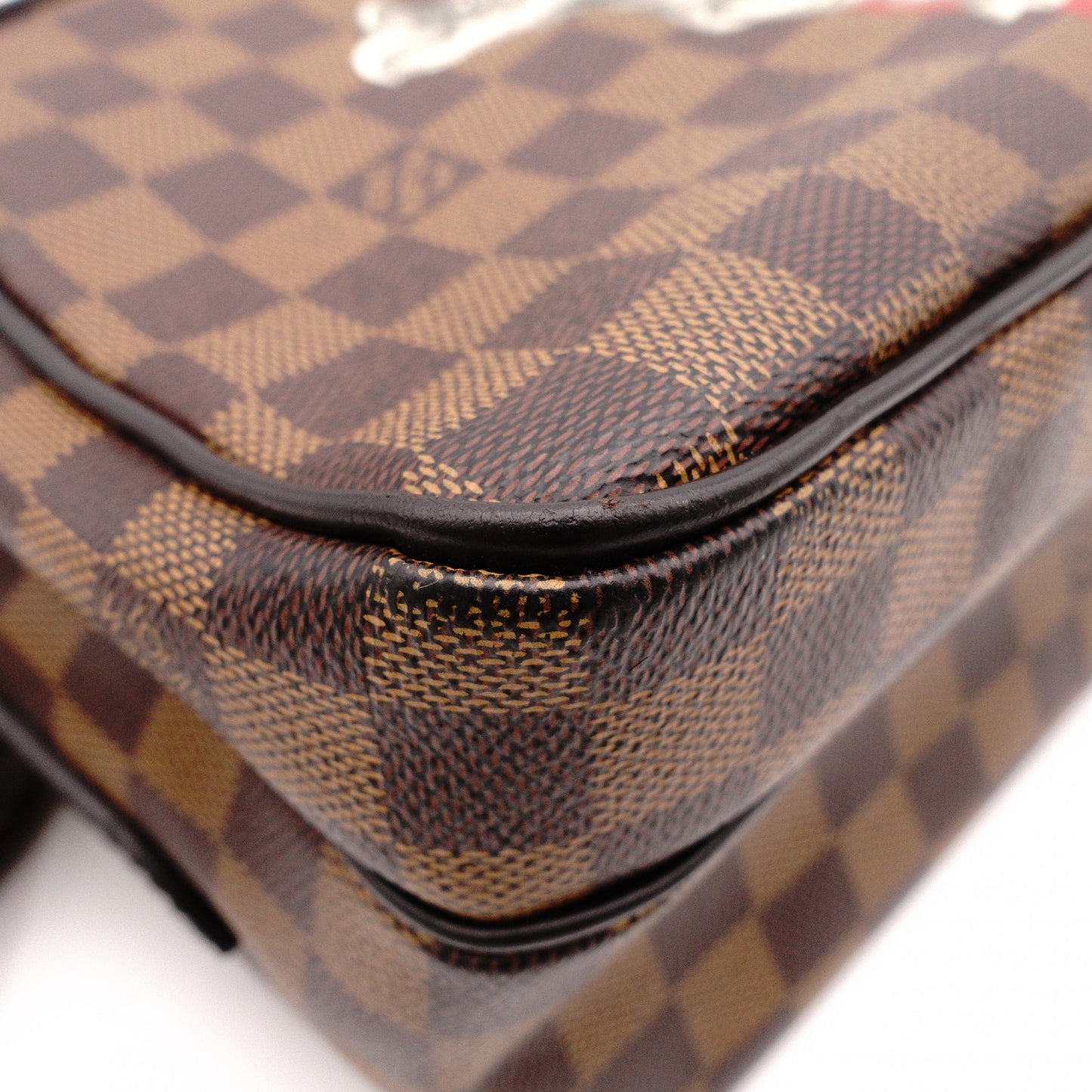 LOUIS VUITTON Nile PM Shoulder Bag, Leather/PVC, Brown, Rhino, Men's, Crossbody