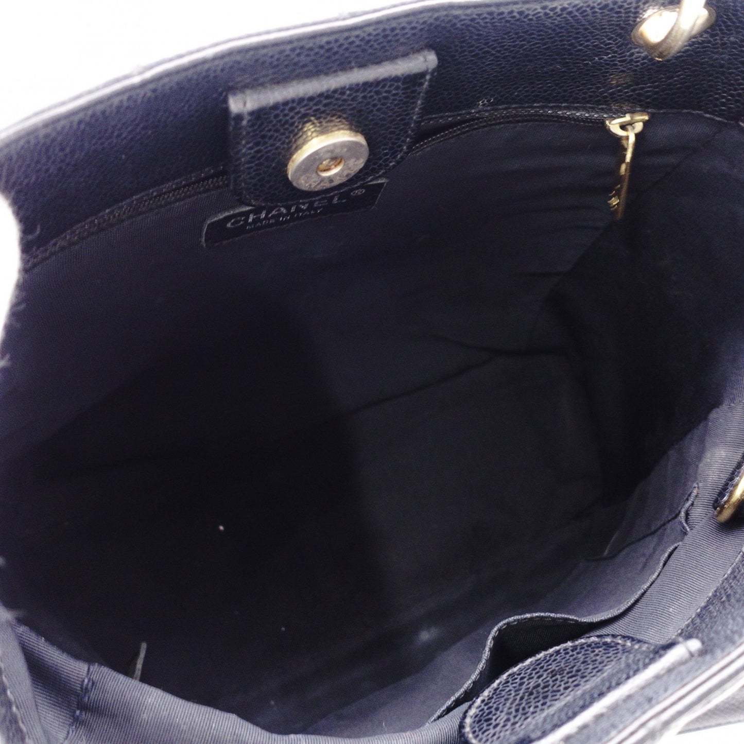 CHANEL PST Matelassé Shoulder Bag, Leather, Black with Gold Hardware