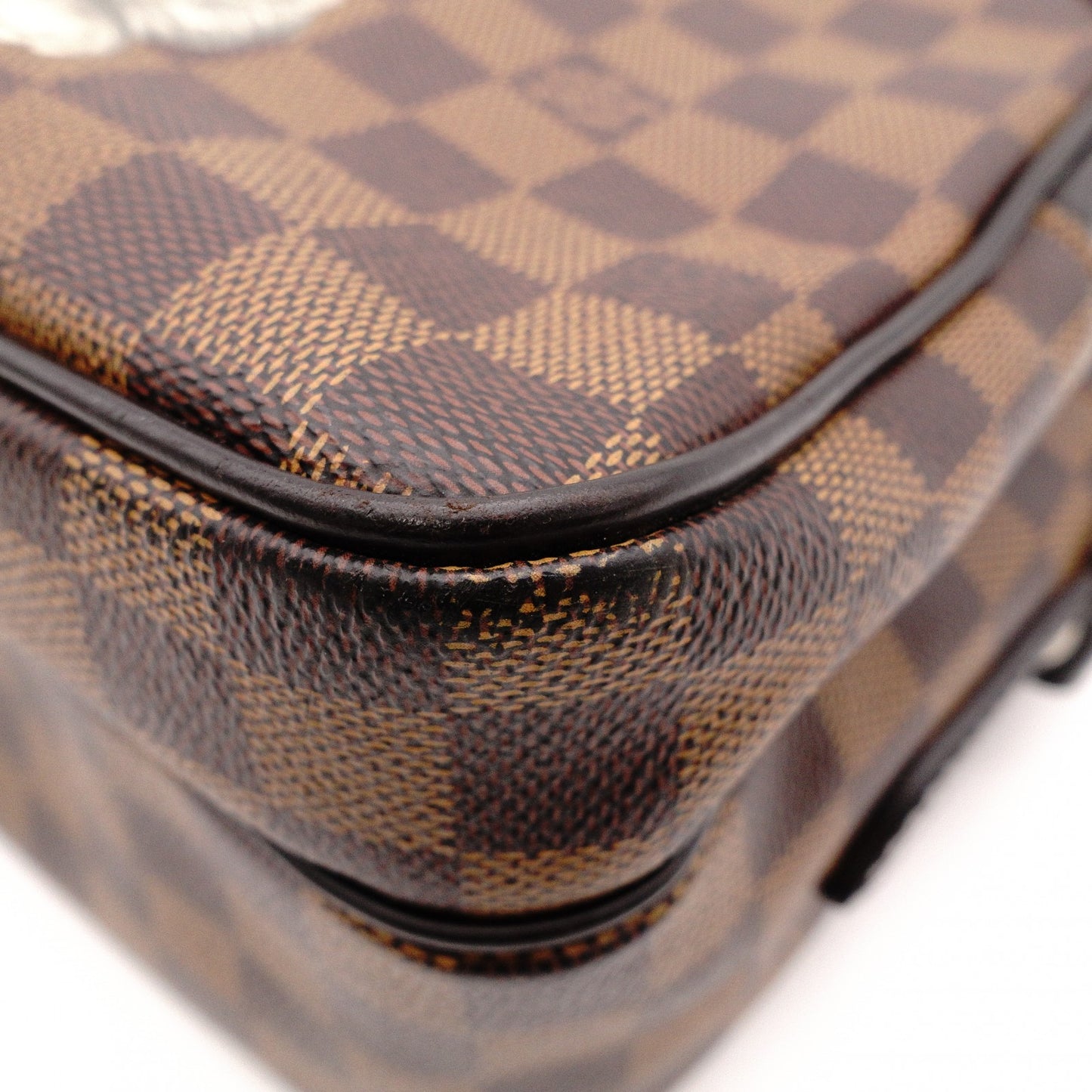 LOUIS VUITTON Nile PM Shoulder Bag, Leather/PVC, Brown, Rhino, Men's, Crossbody