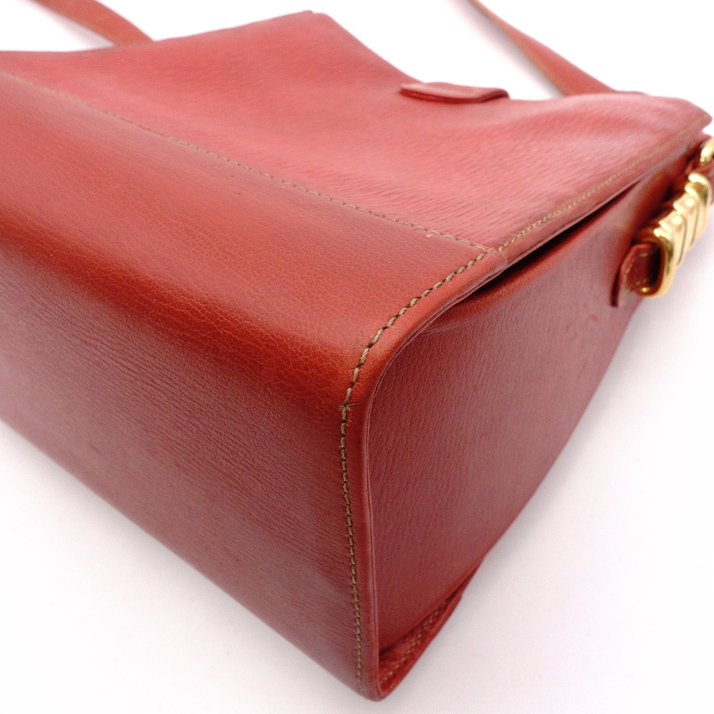 LOEWE Velázquez Shoulder Bag, Leather, Orange, Women's, Crossbody, Gold Hardware, Vintage