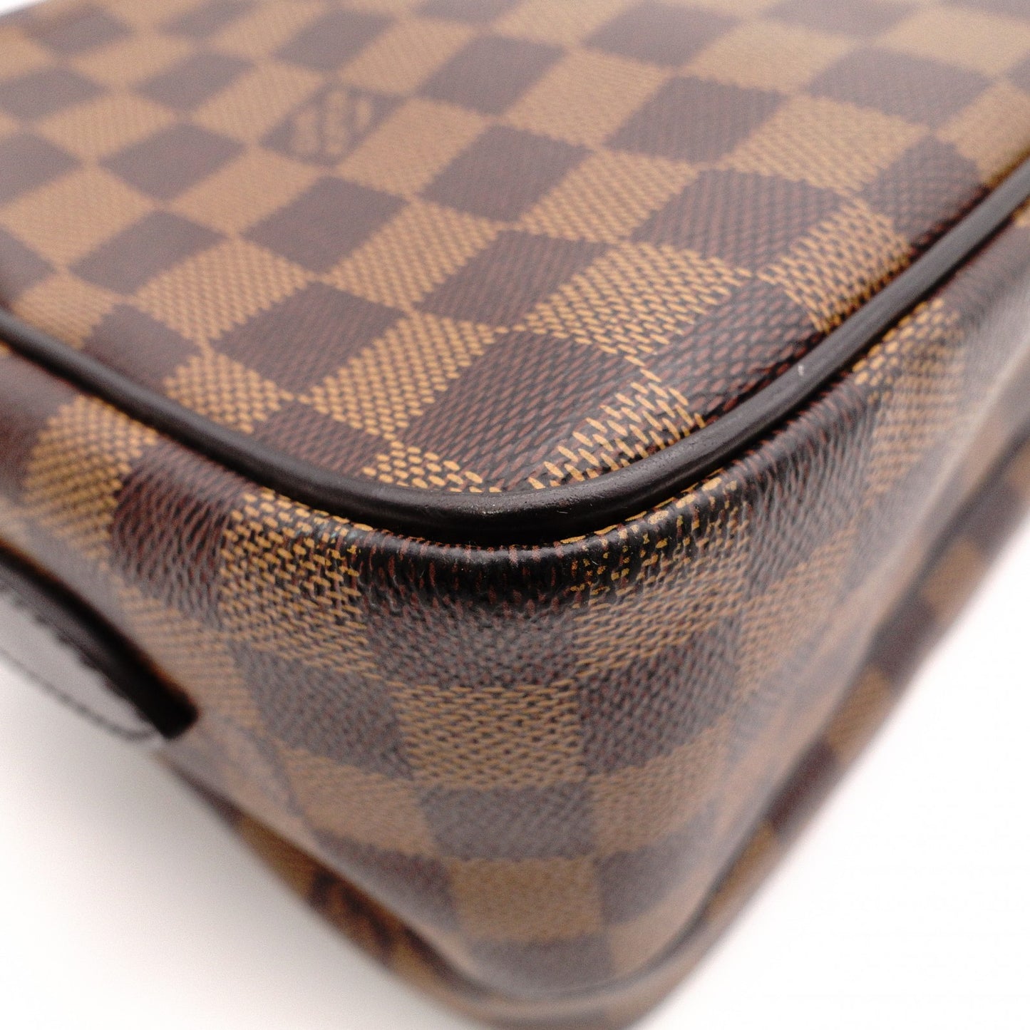 LOUIS VUITTON Nile PM Shoulder Bag, Leather/PVC, Brown, Rhino, Men's, Crossbody