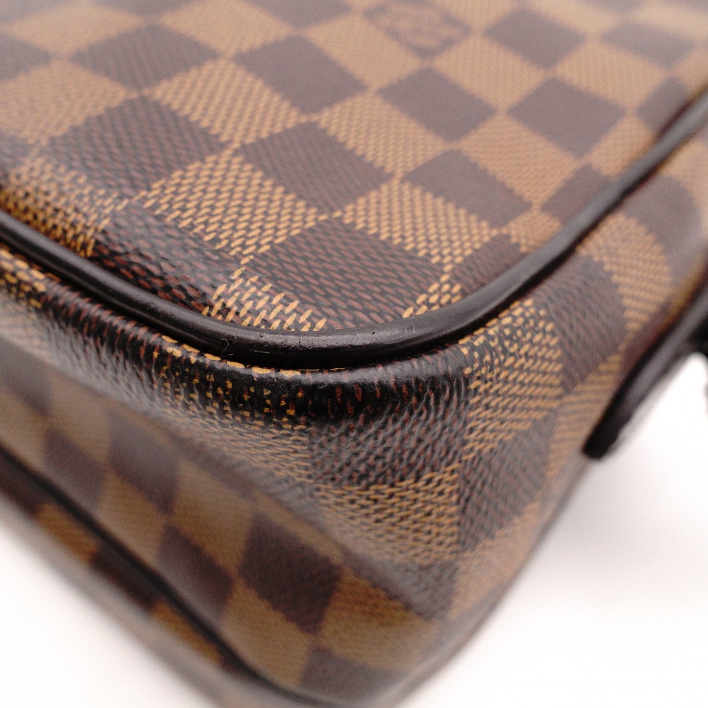 LOUIS VUITTON Nile PM Shoulder Bag, Leather/PVC, Brown, Rhino, Men's, Crossbody