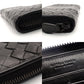 BOTTEGA VENETA Intrecciato Men's Brown Long Wallet Leather Zipper Wallet Brown 7-9-316