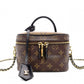 LOUIS VUITTON Monogram Reverse Vanity Handbag 2-Way Brown Tone Shoulder Bag PVC R8011023