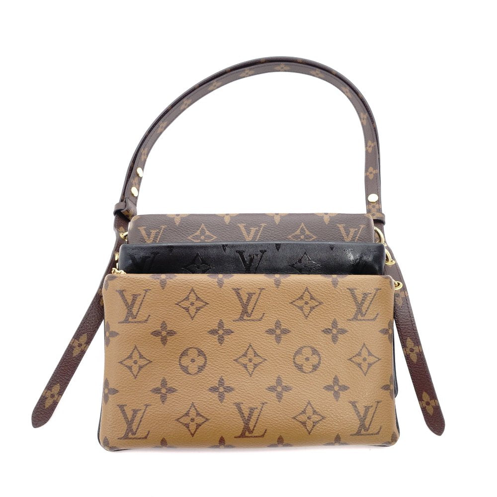 LOUIS VUITTON Monogram Pochette LV3 M45412 Shoulder Bag PVC Brown 7-5-020