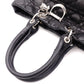DIOR Canage Shoulder Bag, Leather, Black, Women's, Silver Hardware, Black Logo